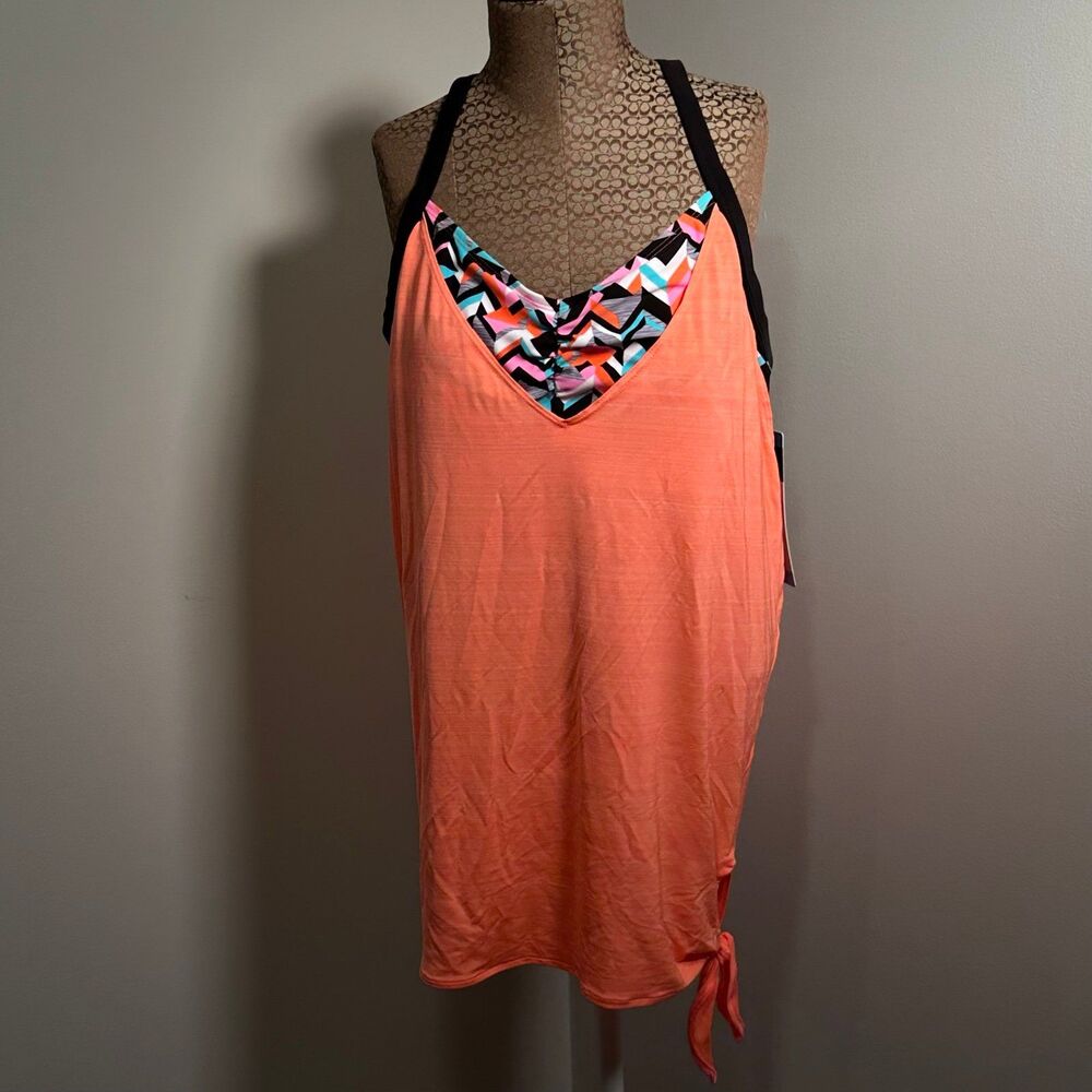 ZeroXposur Women Peach Active‎ Tank Top